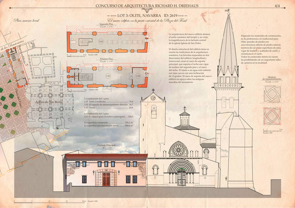 РЕКОНСТРУКЦІЯ ІСТОРИЧНОГО ЦЕНТРУ | RECONSTRUCTION OF THE HISTORICAL CENTER, Vladimir Glukhomanyuk architect Vladimir Glukhomanyuk architect Комерційні приміщення Камінь реконструкція історичний центр Оліте Наварра Іспанія конкурс архітектура Olite Navarra Spaine reconstraction,Музеї