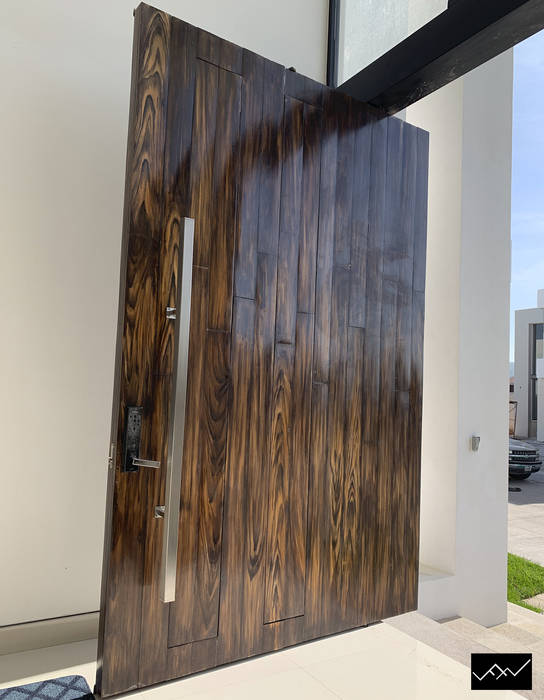 Casa Veski ffelix architecture Puertas modernas Madera Acabado en madera