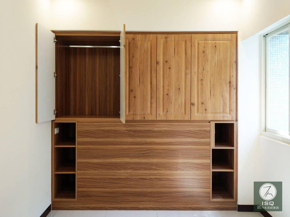 全室案例-台北市松山區, ISQ 質の木系統家具 ISQ 質の木系統家具 臥室