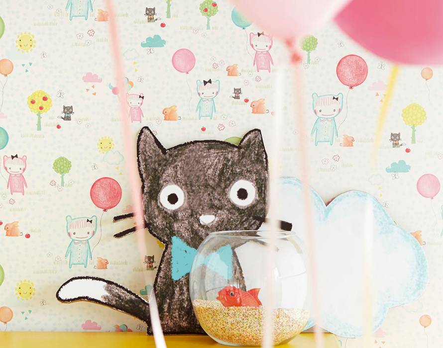 Carta Da Parati Degli Anni 70 オリジナルな 壁 床 Homify