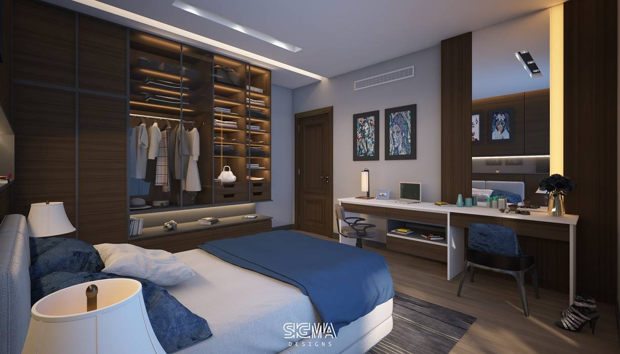 شقة سكنية خاصة - القاهرة الجديدة, SIGMA Designs SIGMA Designs Modern Bedroom