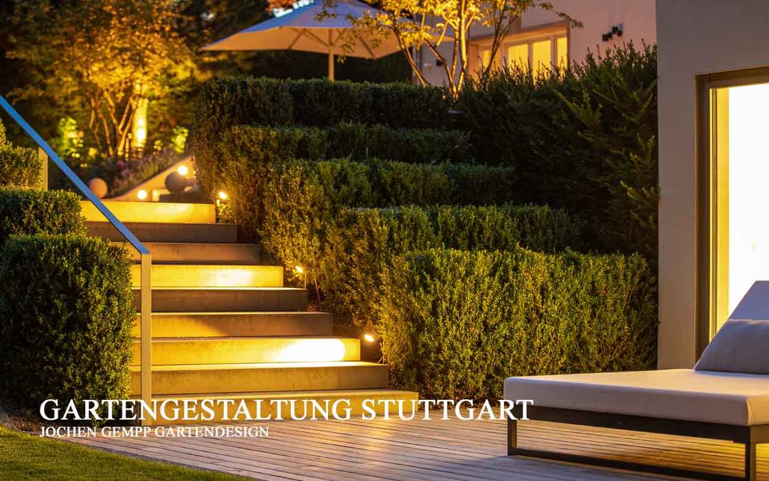 VILLENGARTEN STUTTGART, GEMPP GARTENDESIGN - Gartenplanung Gartengestaltung Landschaftsbau GEMPP GARTENDESIGN - Gartenplanung Gartengestaltung Landschaftsbau Jardines de estilo moderno