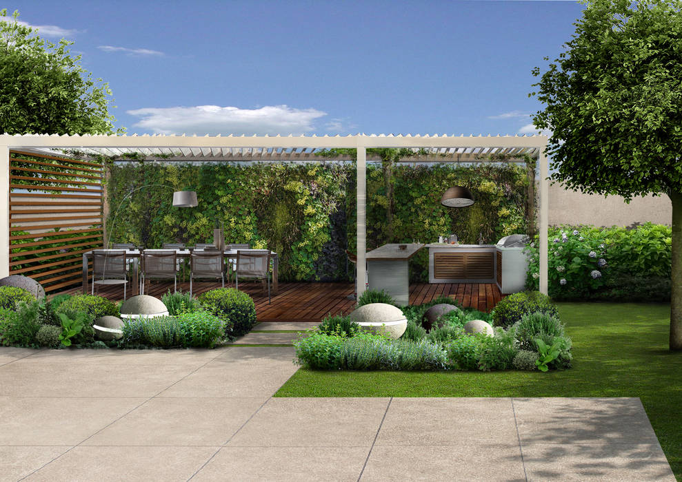 Il Giardino della grande villa, Verde Progetto - Adriana Pedrotti Garden Designer Verde Progetto - Adriana Pedrotti Garden Designer 前院