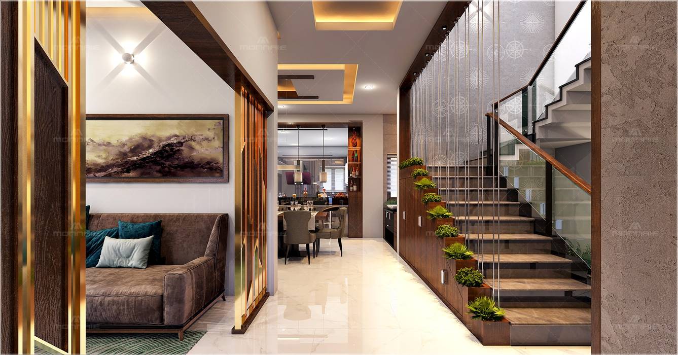 Best Interior designs in Kerala—Monnaie Architects & Interiors, Monnaie Interiors Pvt Ltd Monnaie Interiors Pvt Ltd Schody