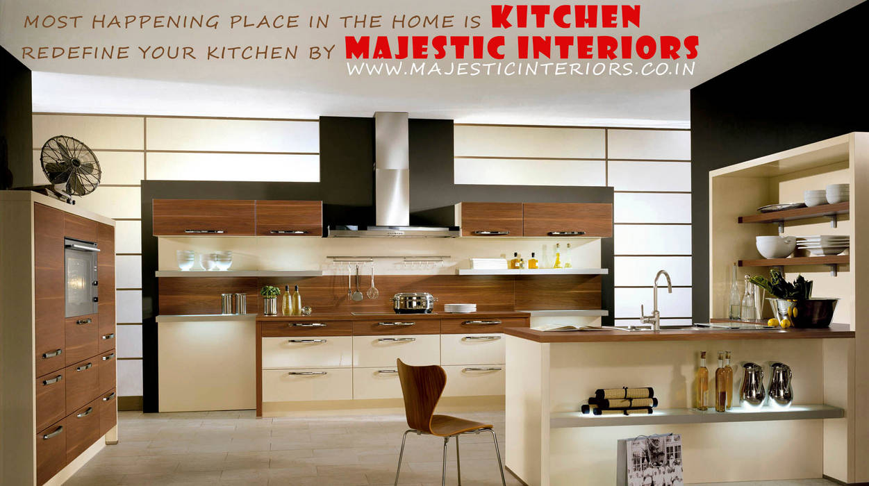 MODULAR KITCHEN DEALERS OR MANUFACTURERS IN FARIDABAD, MAJESTIC INTERIORS | Best Interior Designers in Faridabad MAJESTIC INTERIORS | Best Interior Designers in Faridabad Kleine keuken Hout Hout