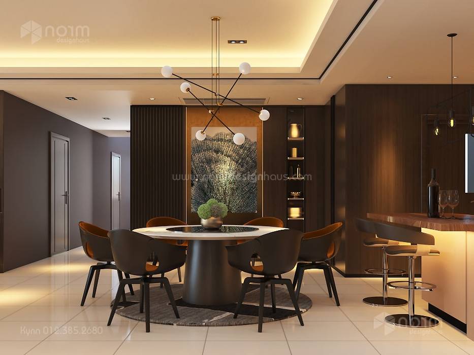 Residence 22, Mont Kiara Norm designhaus Modern dining room