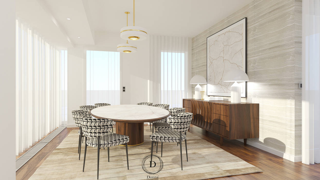 Moradia Foz do Douro , Donna - Exclusividade e Design Donna - Exclusividade e Design Modern dining room