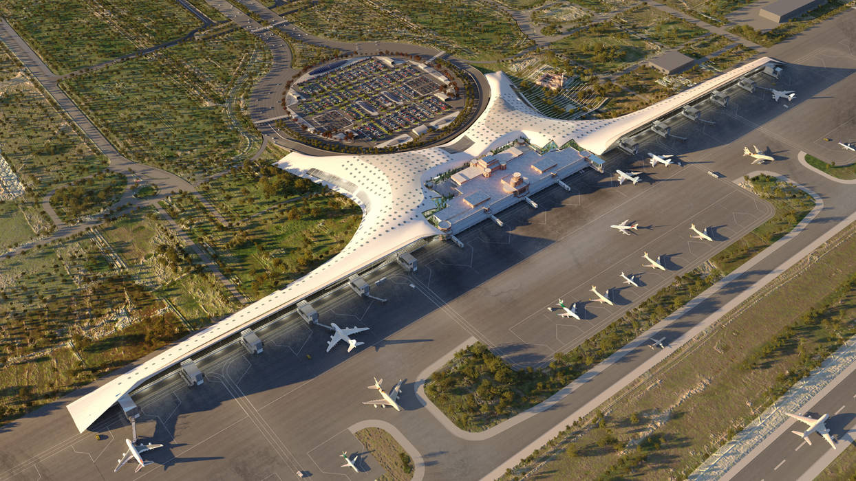 Nuevo Aeropuerto de Lahore. Pakistan, GilBartolome Architects GilBartolome Architects พื้นที่เชิงพาณิชย์ สนามบิน