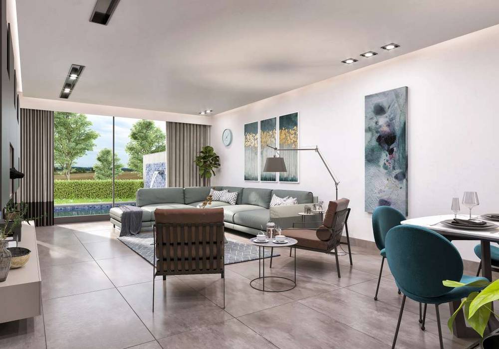 Primus Villa Güzelbahçe, VERO CONCEPT MİMARLIK VERO CONCEPT MİMARLIK Modern Oturma Odası