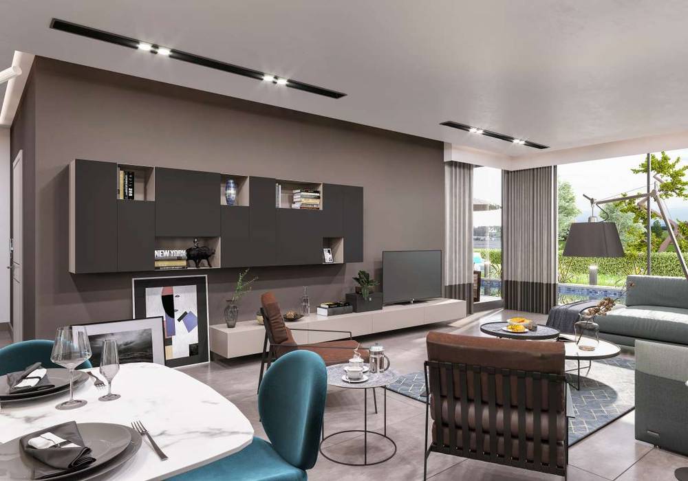 Primus Villa Güzelbahçe, VERO CONCEPT MİMARLIK VERO CONCEPT MİMARLIK Modern Oturma Odası