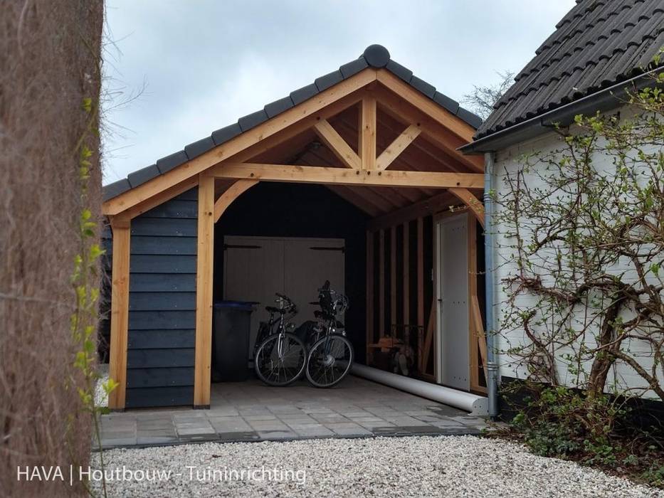 homify Carport Wood Wood effect