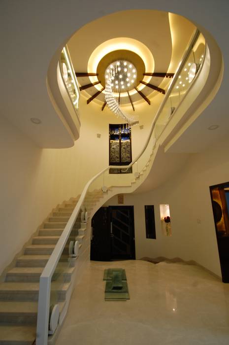 Stairs Shilpy Architects and Consultants Modern living room