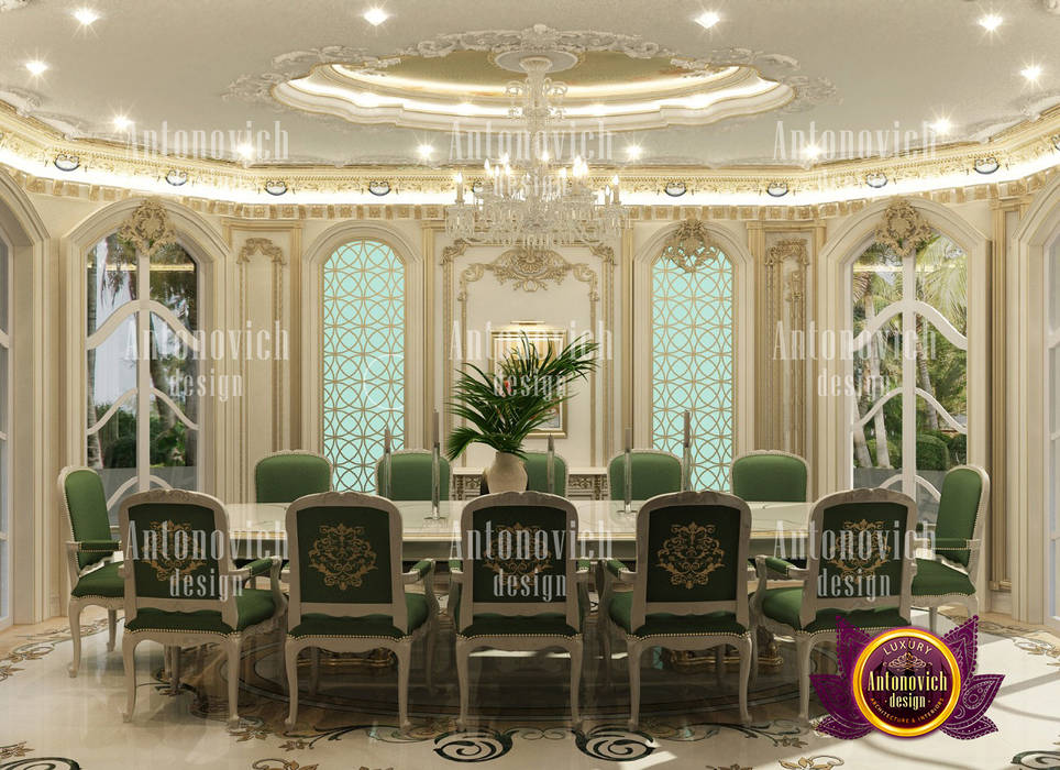 Dining Room Design Bahrain, Luxury Antonovich Design Luxury Antonovich Design