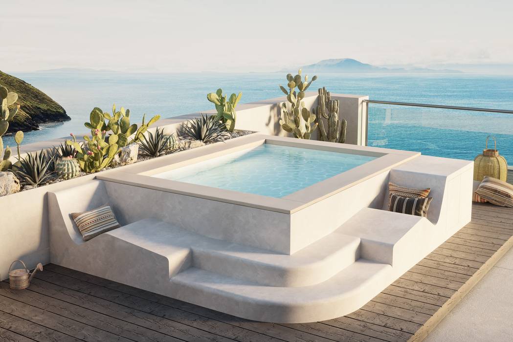 SpaSpace® è la piscina ideale per il tuo terrazzo, Aquazzura Piscine Aquazzura Piscine Balcones y terrazas de estilo moderno