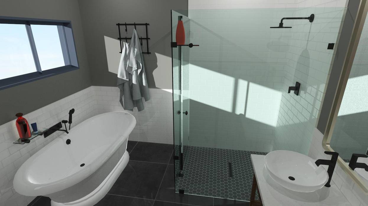 3D Render of Bathroom Design RooMoo Modern bathroom