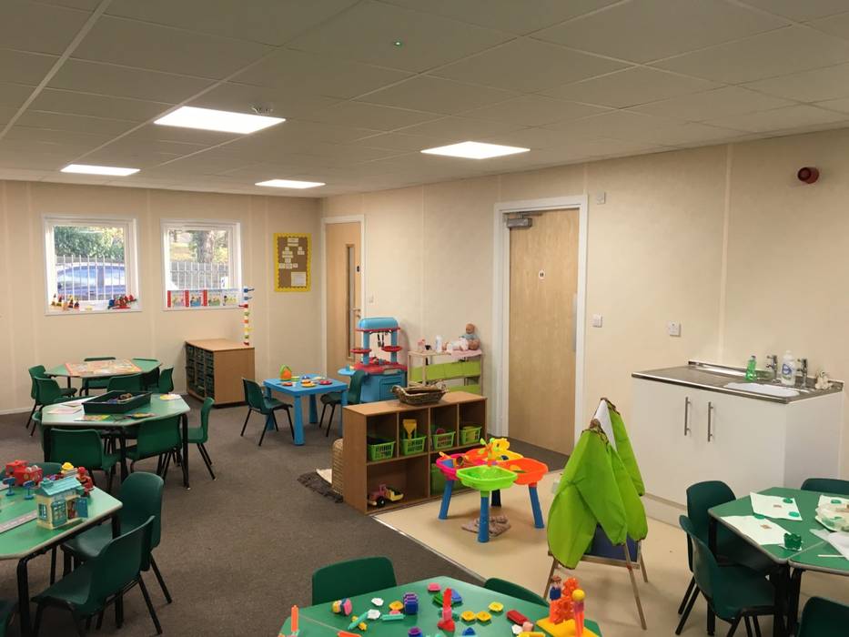 Interior of Woodlands Day Nursery, Chorley Cotaplan Portable Buildings Commercial spaces Schools
