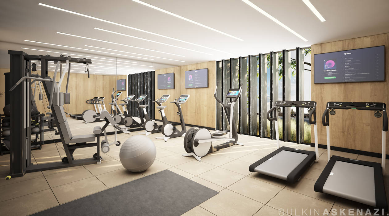 Vrtkl gimnasios domésticos modernos de sulkin askenazi moderno | homify