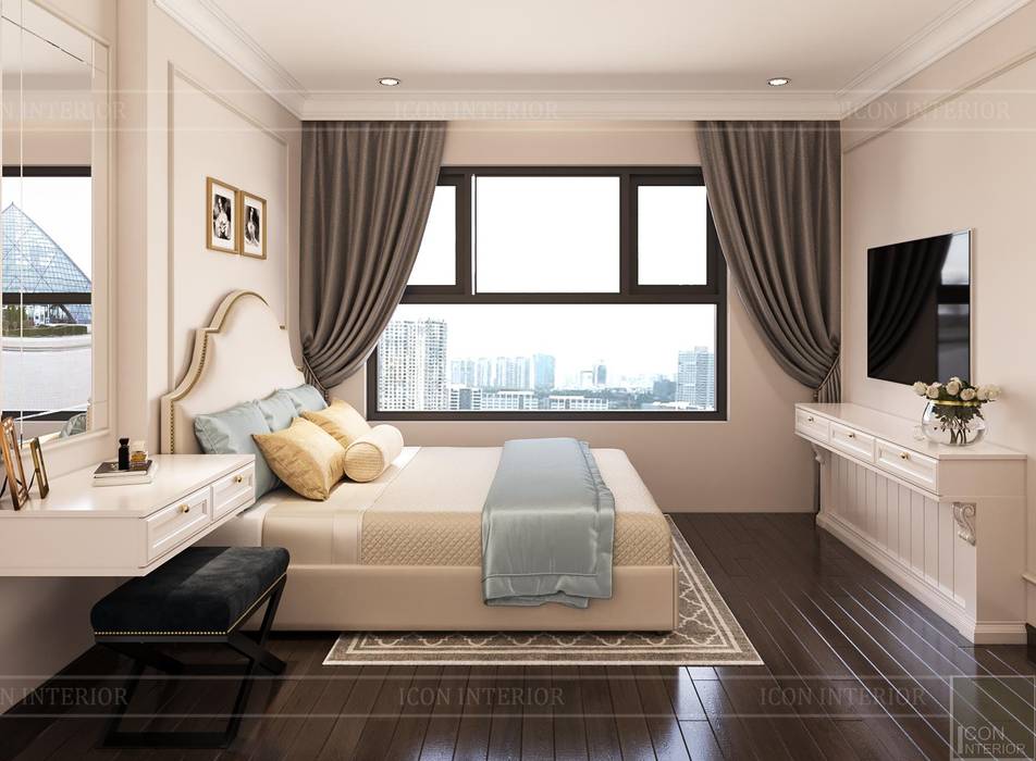 KHÔNG GIAN SANG CHẢNH TRONG CHÍNH NGÔI NHÀ BẠN, ICON INTERIOR ICON INTERIOR Modern style bedroom
