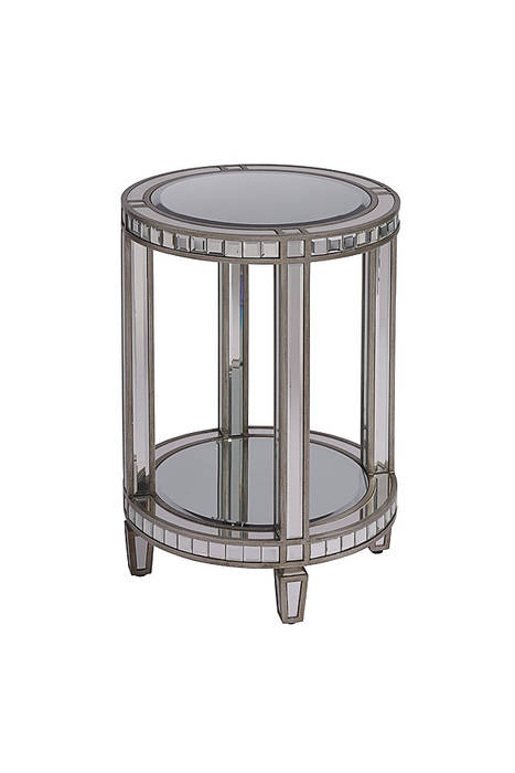 Antoinette Toughened Mirror Side Table My Furniture Вітальня Столики та лотки