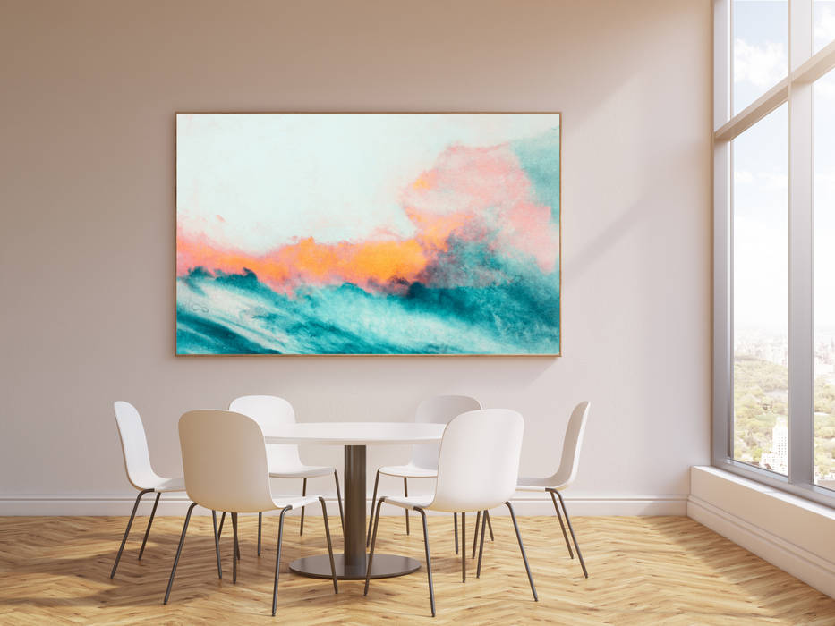 Akustikbilder mit Kunst homify Moderne Wohnzimmer Akustikbilder, Funktion von Akustikbildern, Was sind Akustikbilder, Schallschutz, Akustikbilder mit Kunst, Kunstmotive, Kunst, Raumakustik verbessern, Raumakustik, Schalldämmung, Schlallbsorber, Akustikoptimierung, freiraum akustik