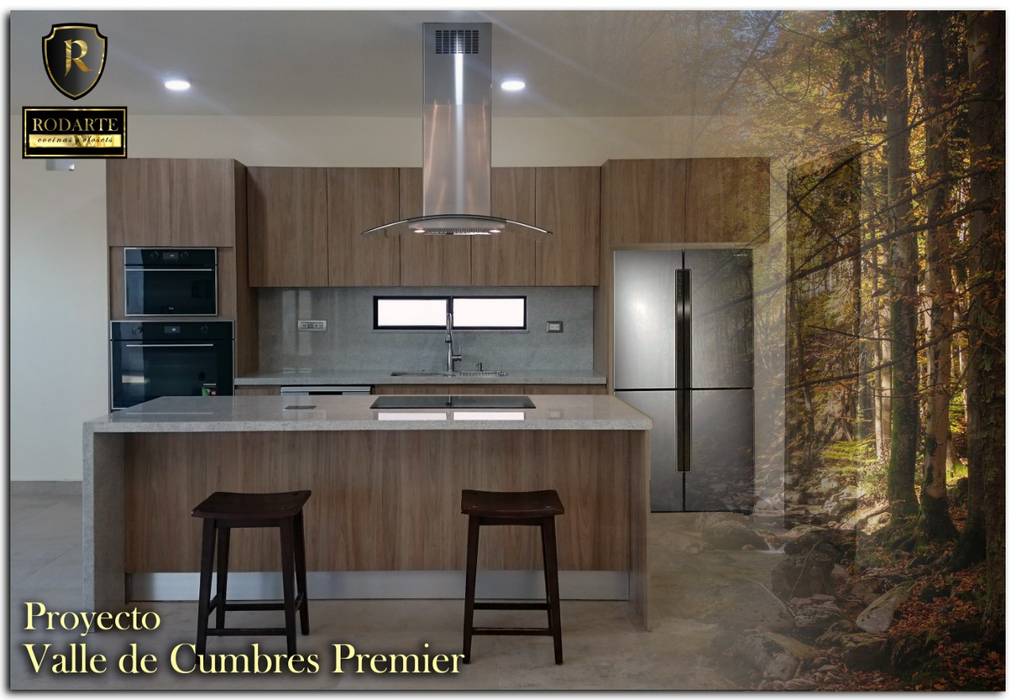 cocina, RODARTE COCINAS Y CLOSETS RODARTE COCINAS Y CLOSETS Commercial spaces Granite Exhibition centres