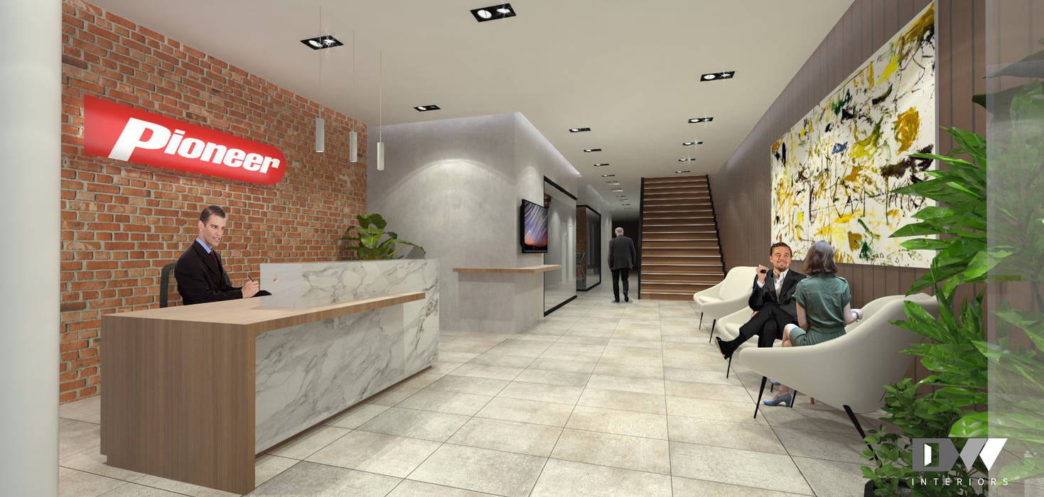 Lobby DW Interiors Commercial spaces Office buildings