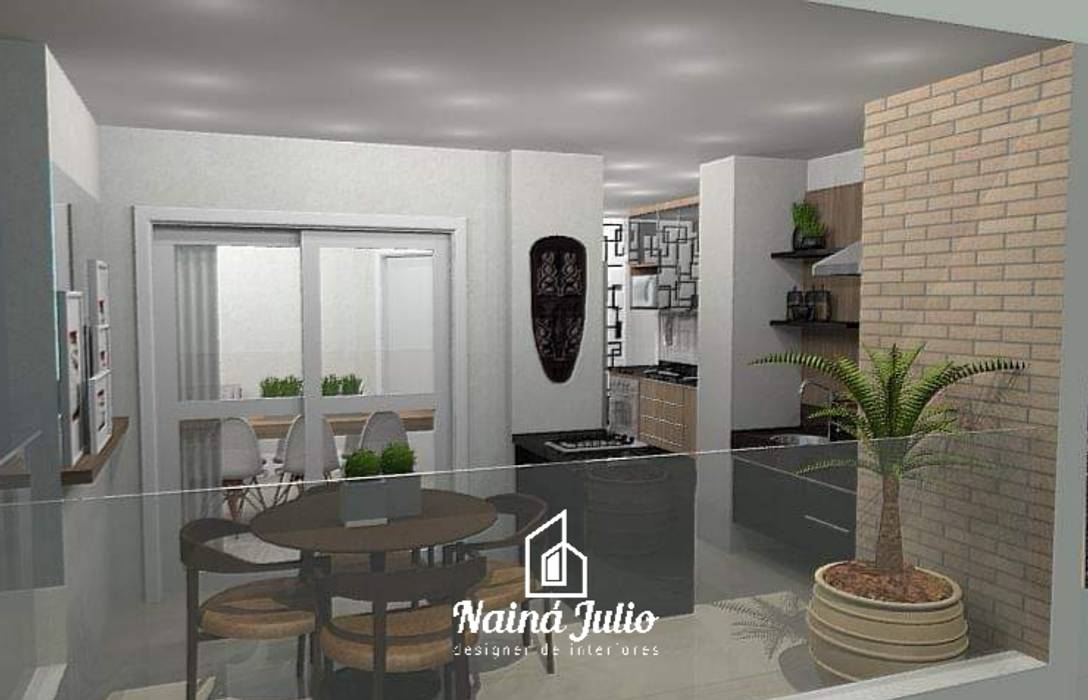 A varanda Nainá Julio - Designer de Interiores Varanda integrada