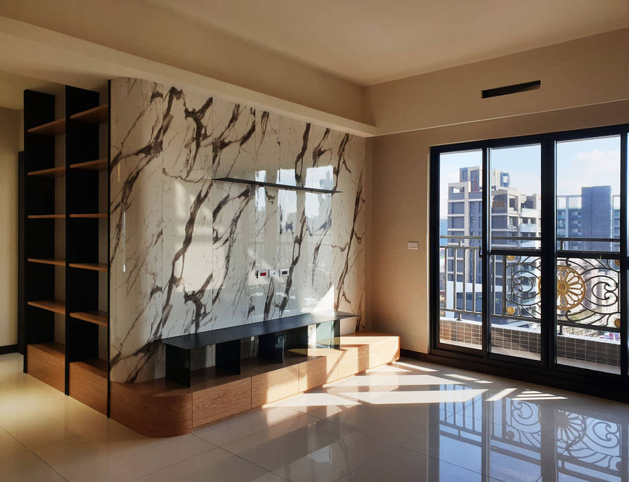 材質的延伸與特性 木皆空間設計 客廳 展昇奧斯卡