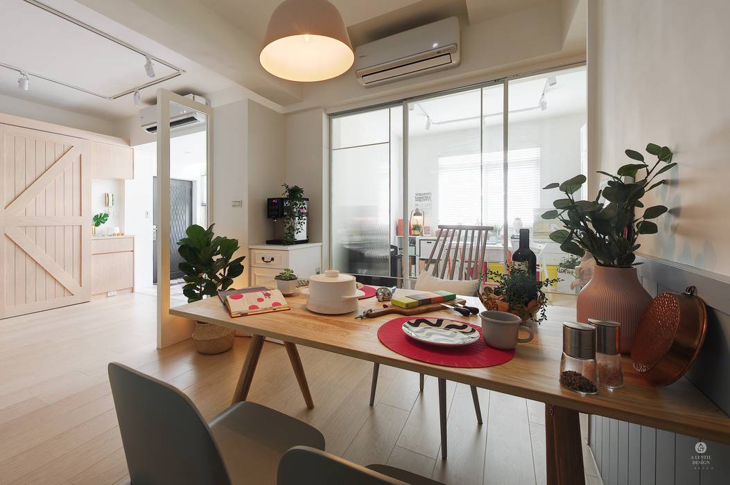 餐廳 一葉藍朵設計家飾所 A Lentil Design Country style dining room