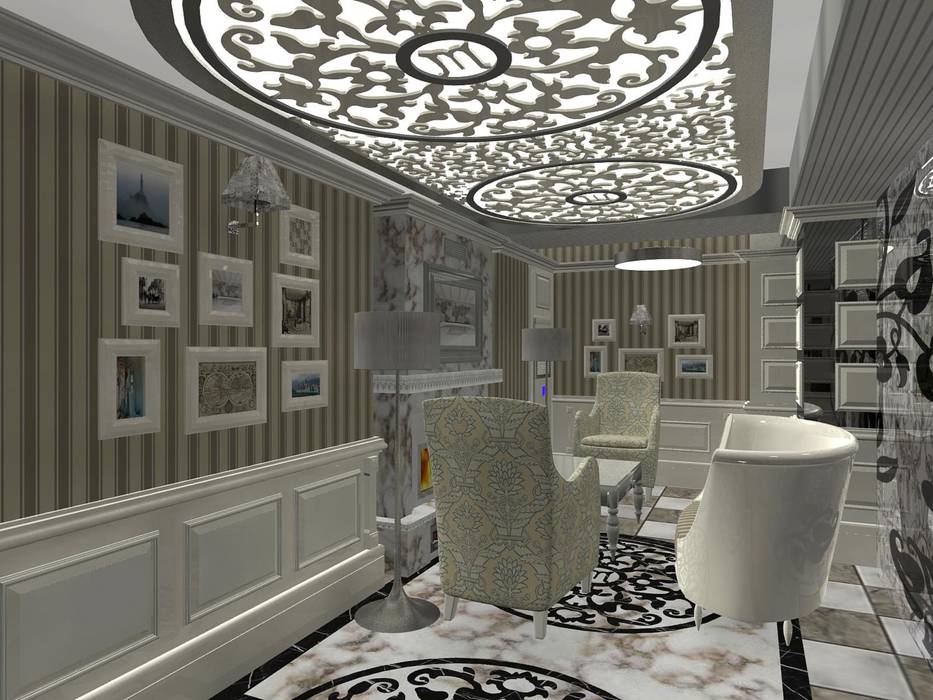 MONACO HOTEL / ISTANBUL, INTERIUM DESIGN INTERIUM DESIGN Powierzchnie handlowe Deski kompozytowe Przeźroczysty Hotele