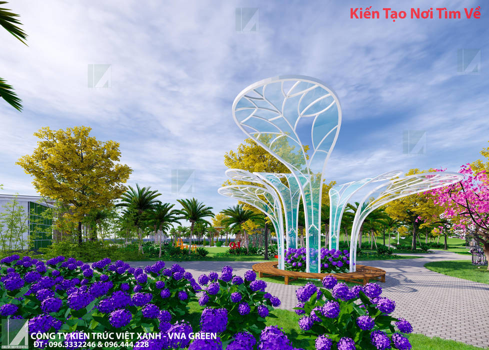 NHÀ HÀNG TIỆC CƯỚI 2000M- KHUÔNG VIÊN 20.000M2 , Kiến trúc Việt Xanh Kiến trúc Việt Xanh