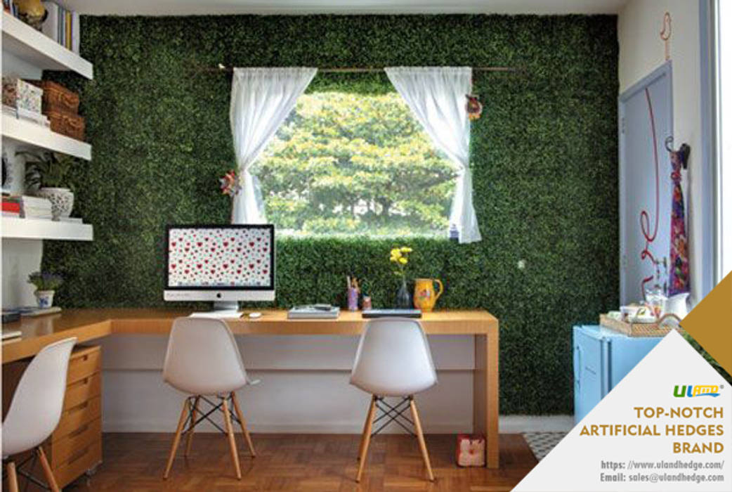 Interior Decoration with Artificial Hedge, Sunwing Industrial Co., Ltd. Sunwing Industrial Co., Ltd. Modern Çalışma Odası Plastik Aksesuarlar & Dekorasyon