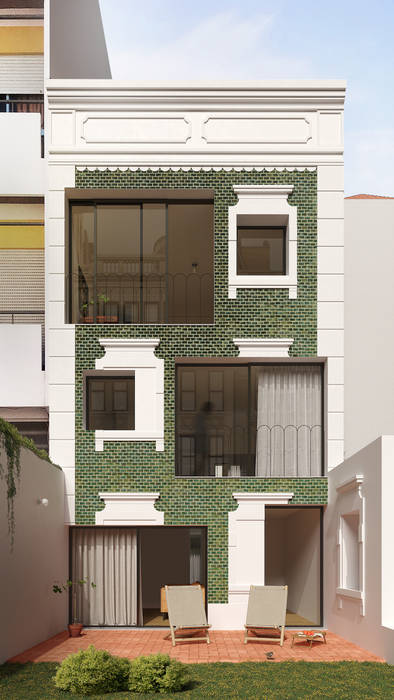 edifício de habitação no centro histórico de Faro, Corpo Atelier Corpo Atelier Multi-Family house