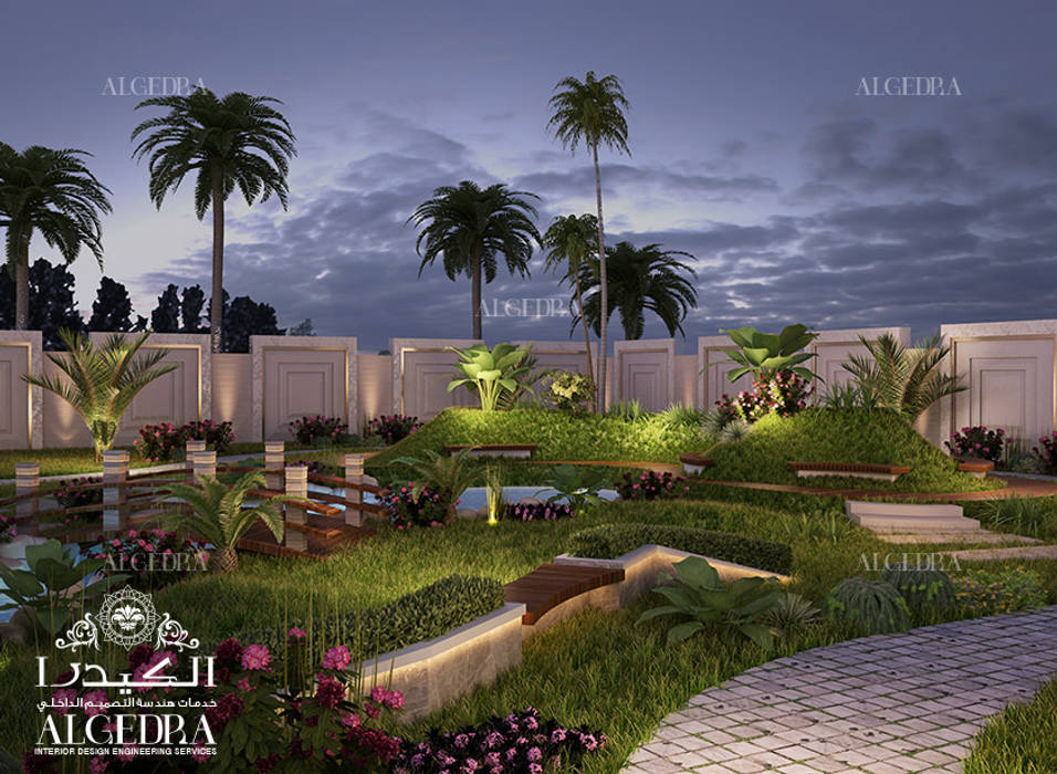 Villa Backyard Garden Design, Algedra Interior Design Algedra Interior Design Ogród zen