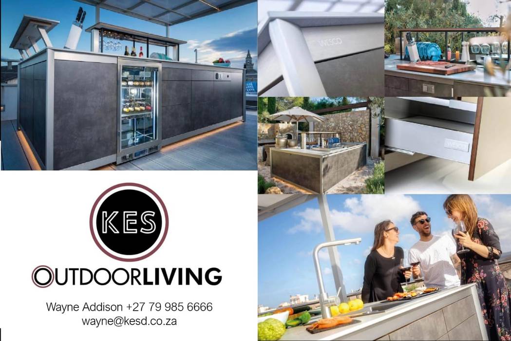 Outdoor Kitchens, KES OUTDOOR LIVING (PTY)LTD KES OUTDOOR LIVING (PTY)LTD Muebles de cocinas Cerámico