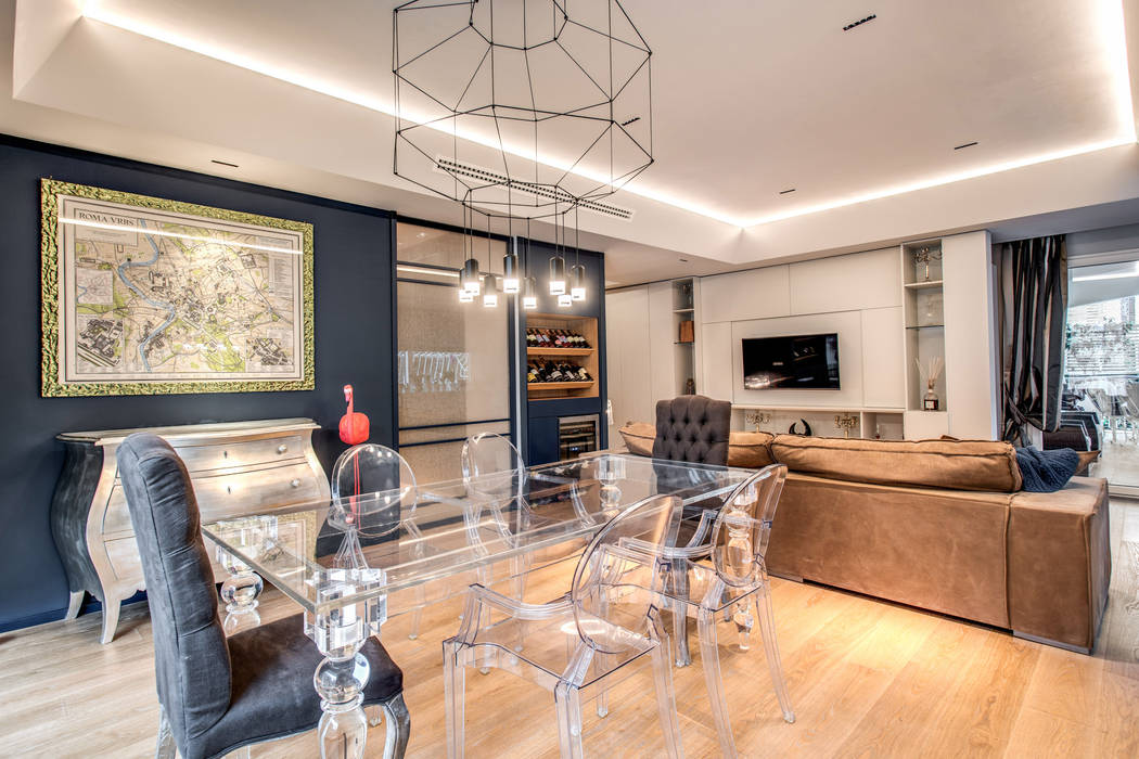 CAVALESE: Bello moderno e Funzionale, MOB ARCHITECTS MOB ARCHITECTS Salas de jantar modernas