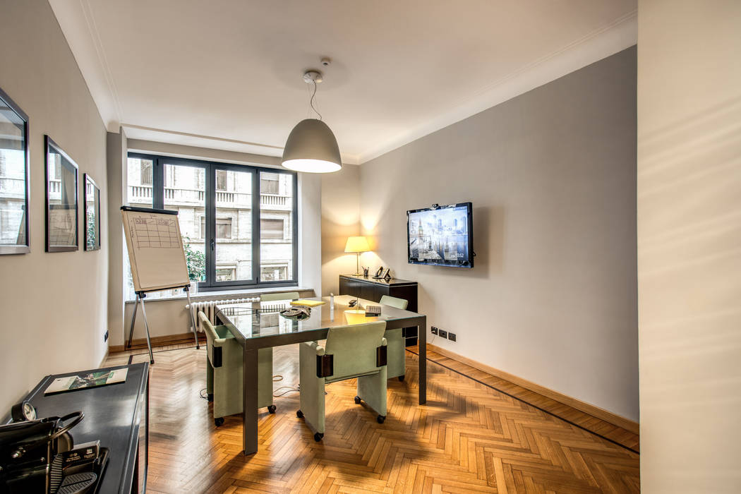 BARBERINI, MOB ARCHITECTS MOB ARCHITECTS Modern Study Room and Home Office