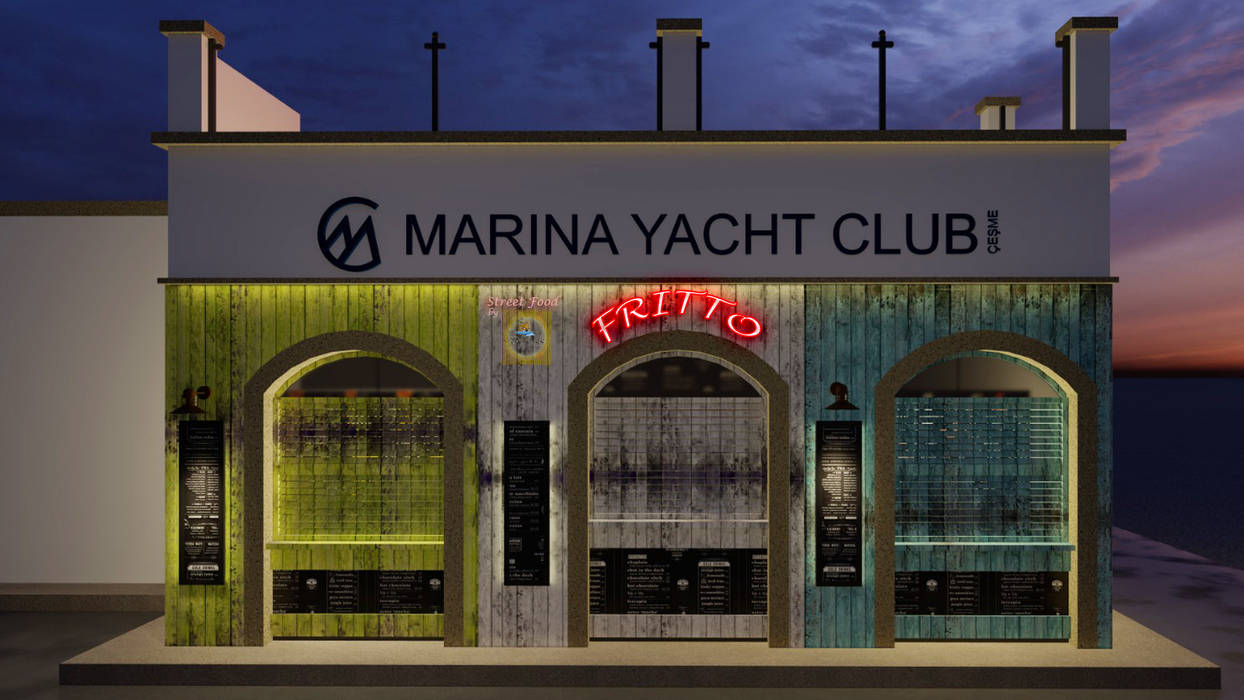 Marina Cafe, ANTE MİMARLIK ANTE MİMARLIK Commercial spaces Gastronomy