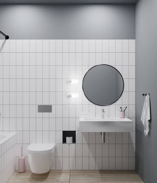 Д-1808, ОДНОГРУППНИКИ ОДНОГРУППНИКИ Minimalist style bathrooms