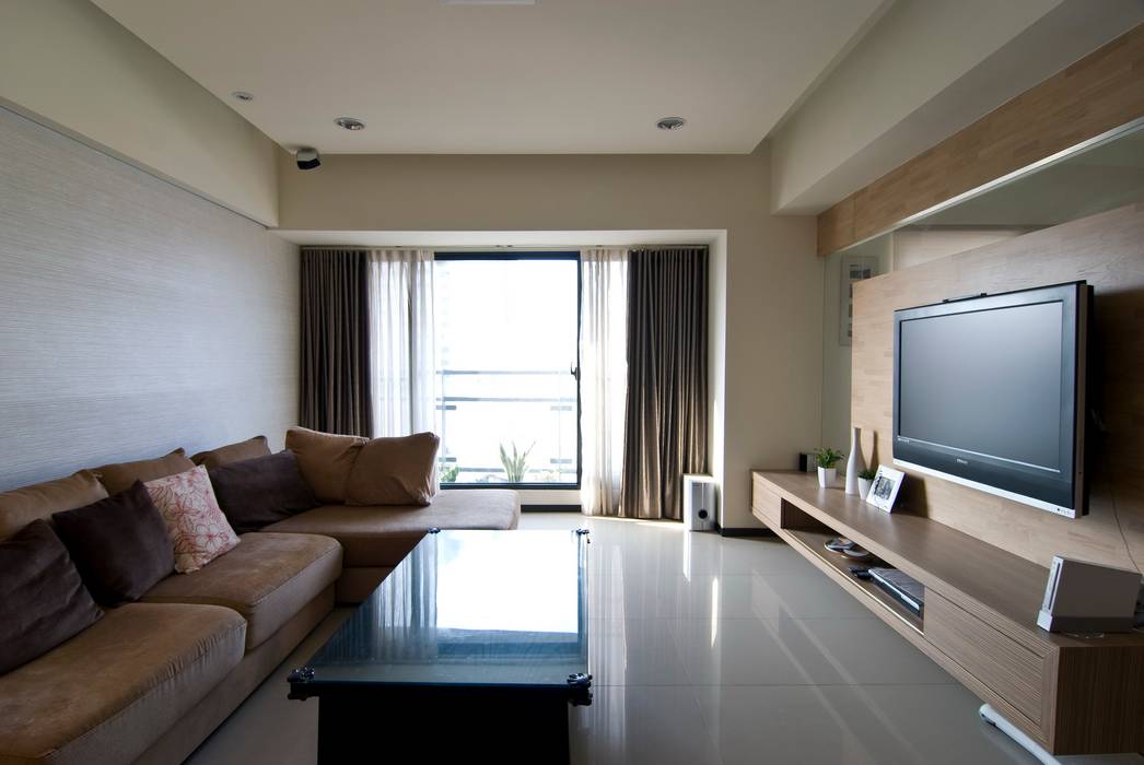 穿透, 禾佾空間設計 禾佾空間設計 Modern living room