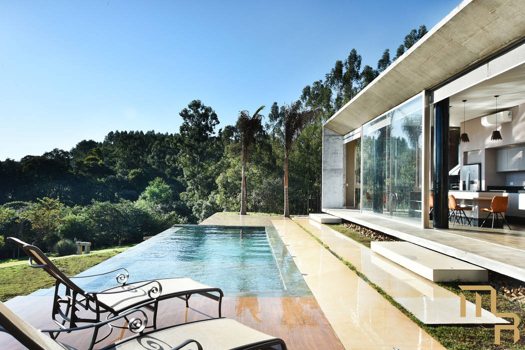 Casa Condominio Porto Feliz, Marcela Rocca Arquitetura & Interiores Marcela Rocca Arquitetura & Interiores Infinity Pool