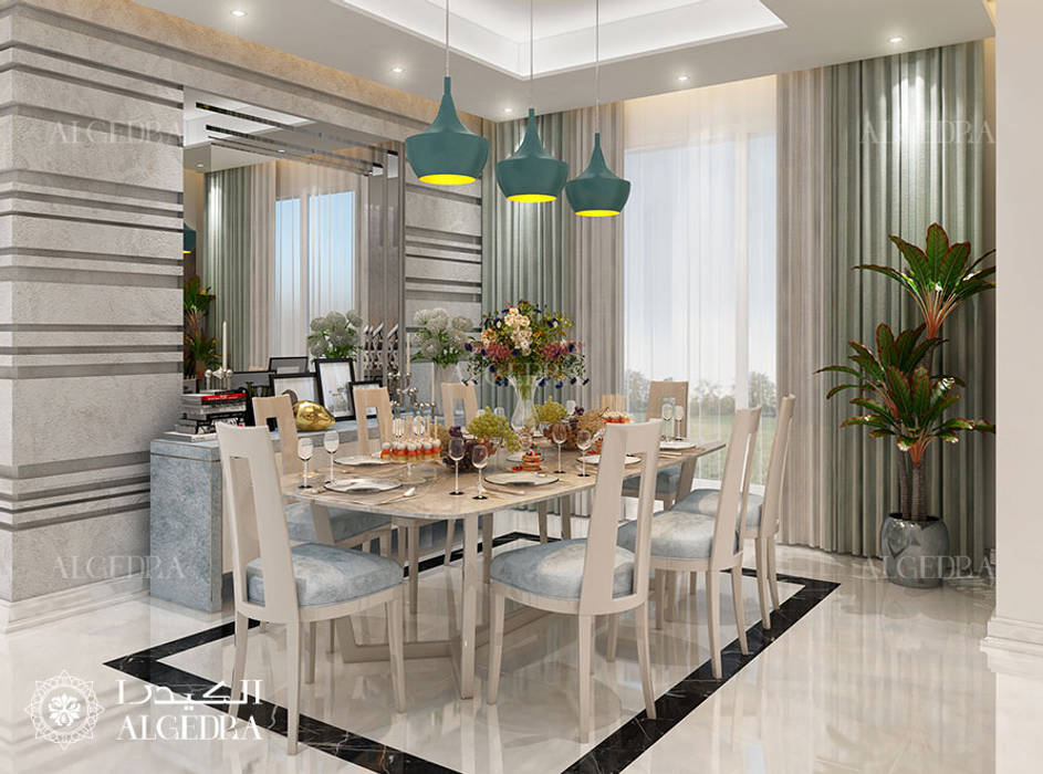 Small Modern Villa Dining Area Interior Algedra Interior Design Modern Dining Room Homify