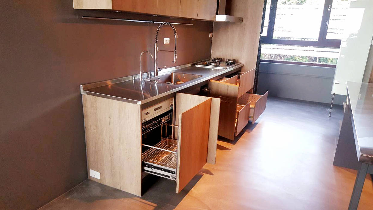 八里萊茵堡案, 微．櫥設計/We．Design Kitchen 微．櫥設計/We．Design Kitchen Muebles de cocinas