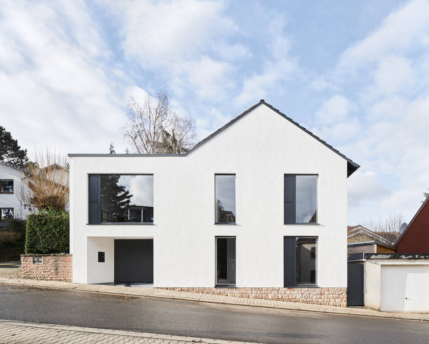 Ansicht Straße Steffen Wurster Architekten Einfamilienhaus Architekt, Bolanden, Umbau, Bestand, Sanierung, energetische Sanierung