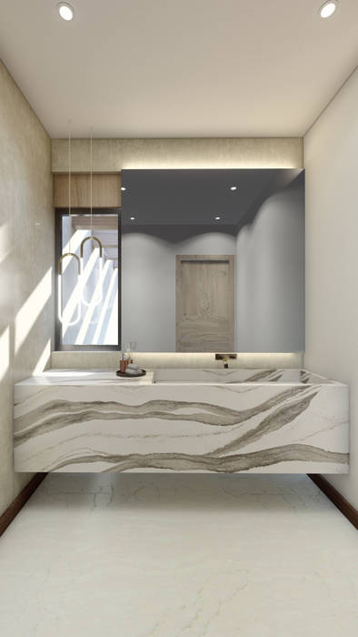 Baño de visitas merarki arquitectos baños modernos | homify