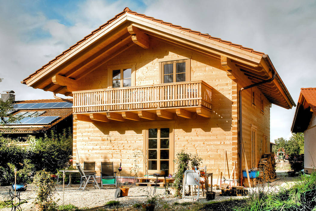 Vierkantblockhaus als Wohnhaus oder Ferienhaus, Holzbau PERR GmbH Holzbau PERR GmbH