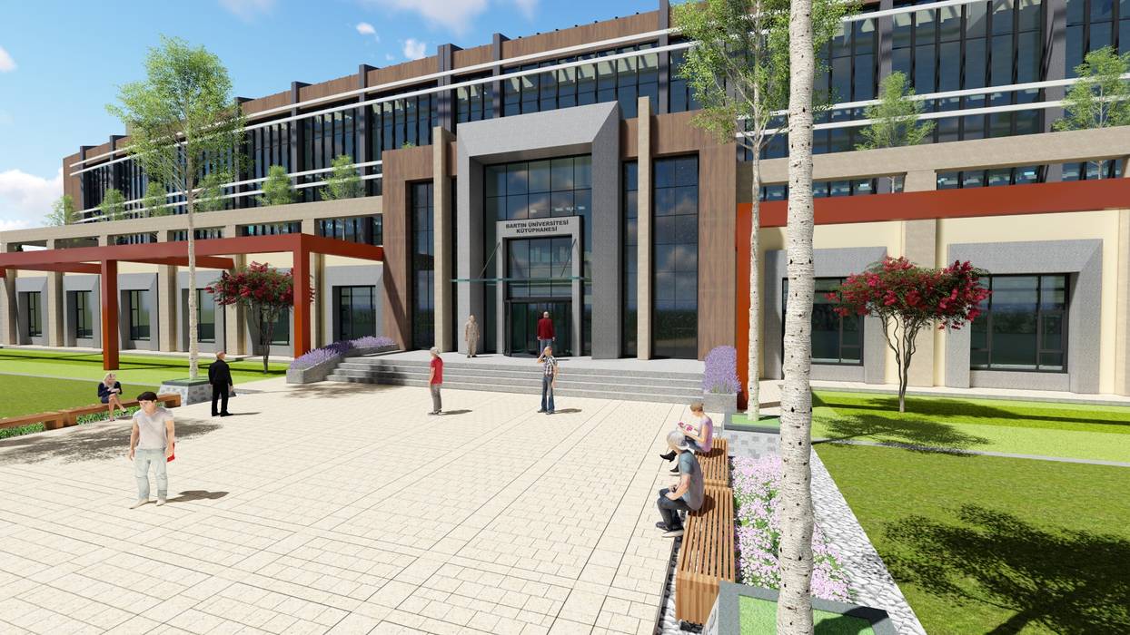 Bartın Üniversitesi Kütüphane Binası, Sönmez Mimarlık Sönmez Mimarlık Modern houses Granite
