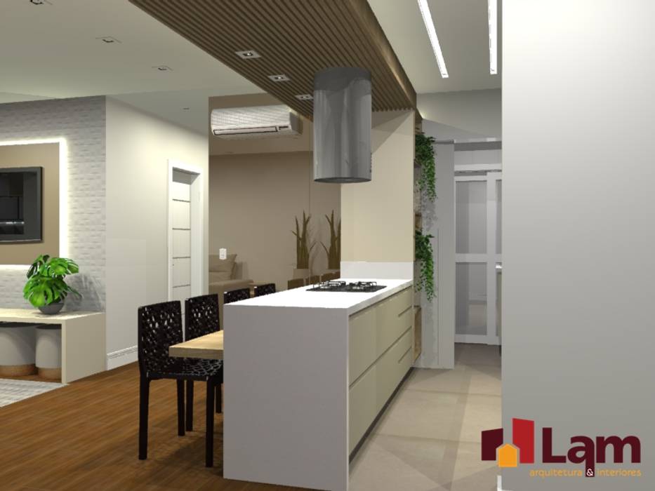 Apto. Trilogy Home SBC, LAM Arquitetura | Interiores LAM Arquitetura | Interiores Kitchen units