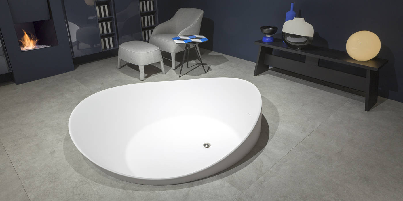 Vasca da Bagno Di Design by AntonioLupi modello "Dune", Miele Giuseppe e Figli S.p.a. Miele Giuseppe e Figli S.p.a. BathroomBathtubs & showers White