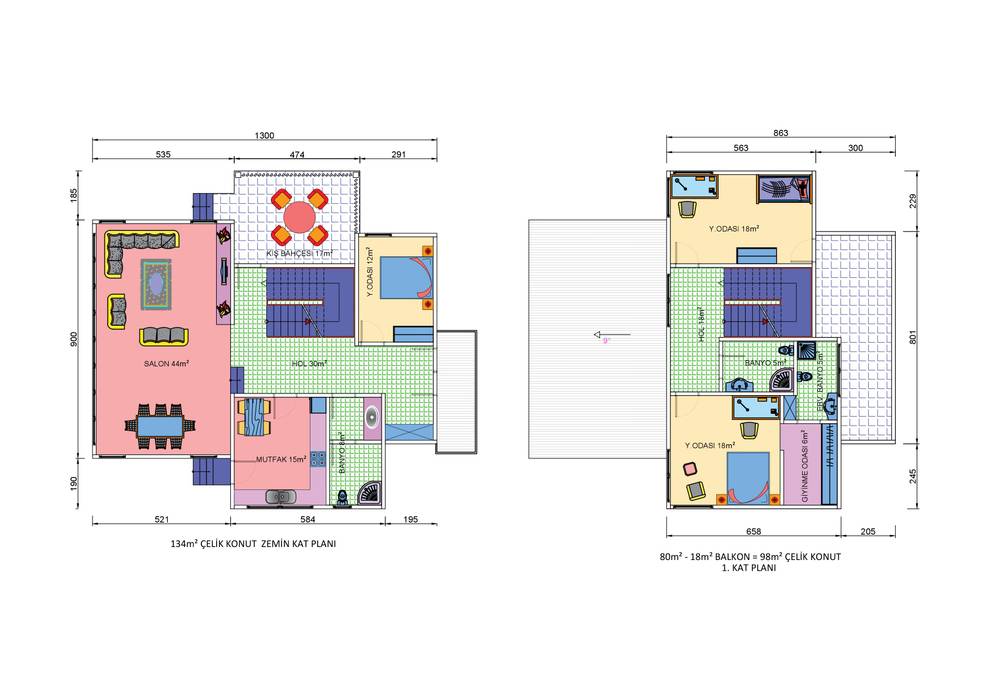 Modern Mimariyle Hafif Çelik Yapı Çalışmamız, PRAMO PREFABRİCATED & STEEL PRAMO PREFABRİCATED & STEEL Planchers Céramique